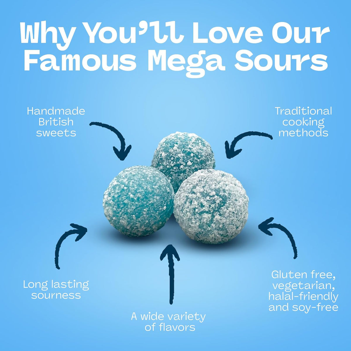Barnetts Mega Sour Raspberry Candy 104g – Handmade British Hard Sweets – Extreme Sour Candy Challenge – Retro Party Bag & Gift Hamper Treats