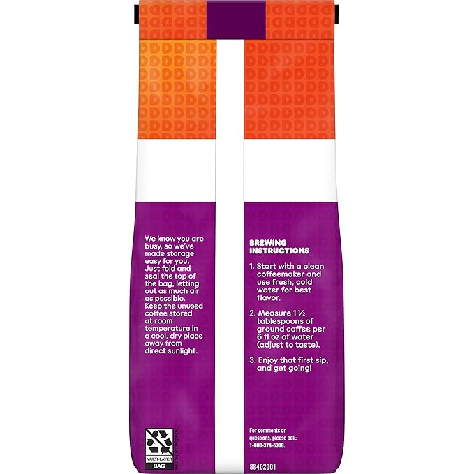 Dunkin' Turtle Love Flavored Ground Coffee, 11 Ounce Bag