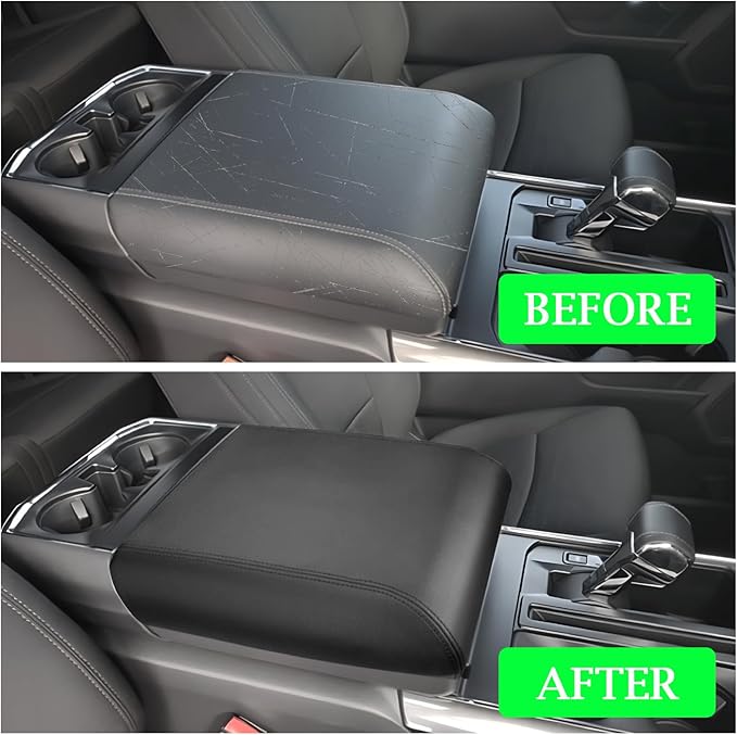 Center Console Cover for Ford F150 2021-2024 2025 2026 - Middle Console Lid Protector Elbow Cushion Pad for Ford F150 Accessories 2021 2022 2023 2024 2025 2026 (Bucket Seat Only)