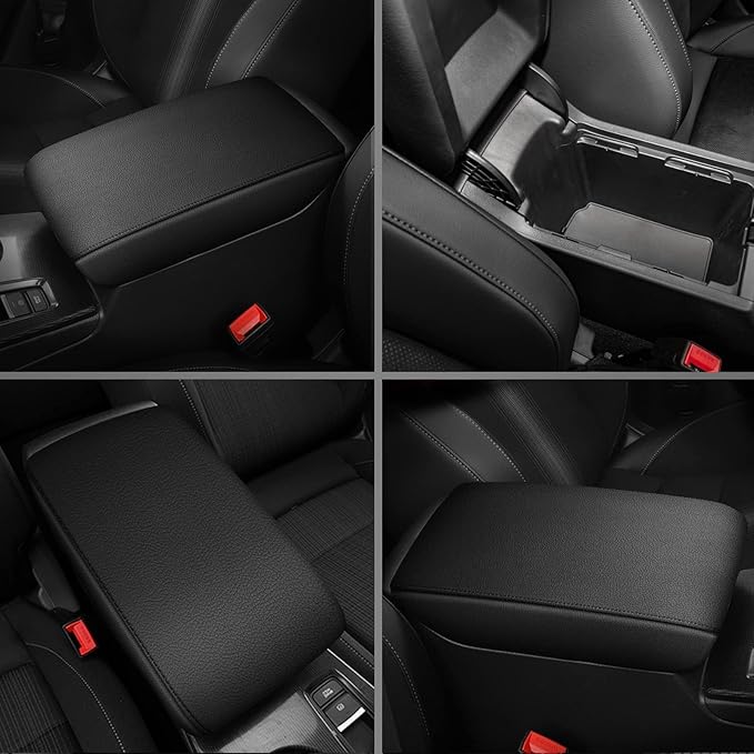 AOMSAZTO Armrest Covers for 2010-2013 Mazda Mazda3 Black