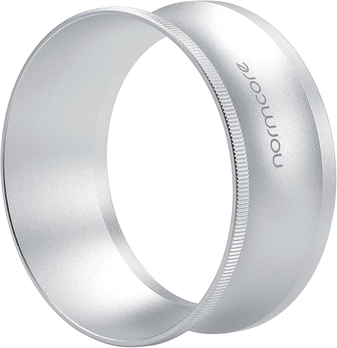 Normcore 54mm Magnetic Dosing Funnel V2, Espresso Coffee Dosing Ring, 28mm Anodized Aluminum with 14 Neodymium Magnets Fits Breville Sage 54mm Portafilter, Silver