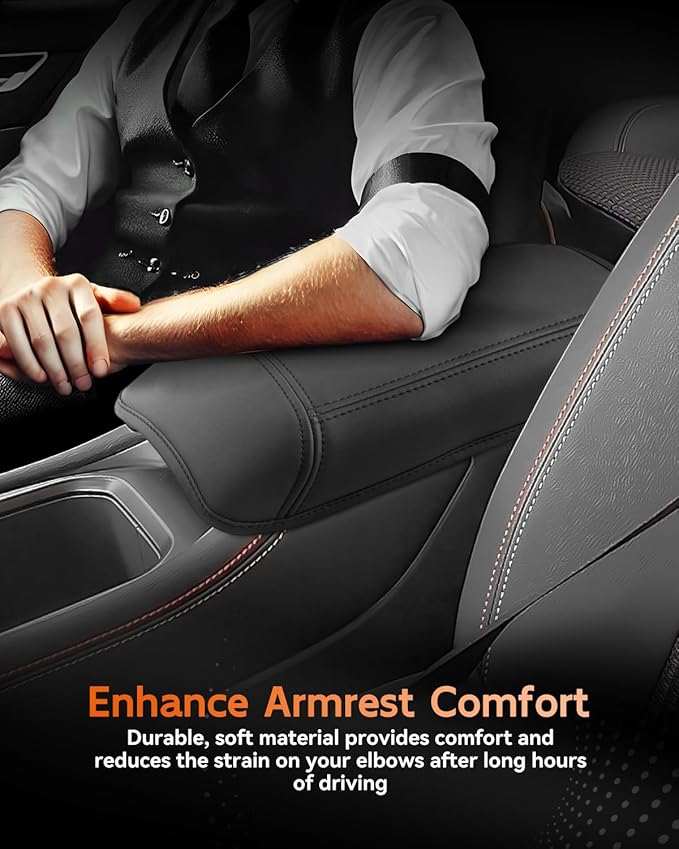 CDEFG for 2025 2026 Nissan Kicks Center Console Cover Armrest Box Cover for Kicks (S, SV, SR) 2025+ Accessories Console Arm Rest Protector