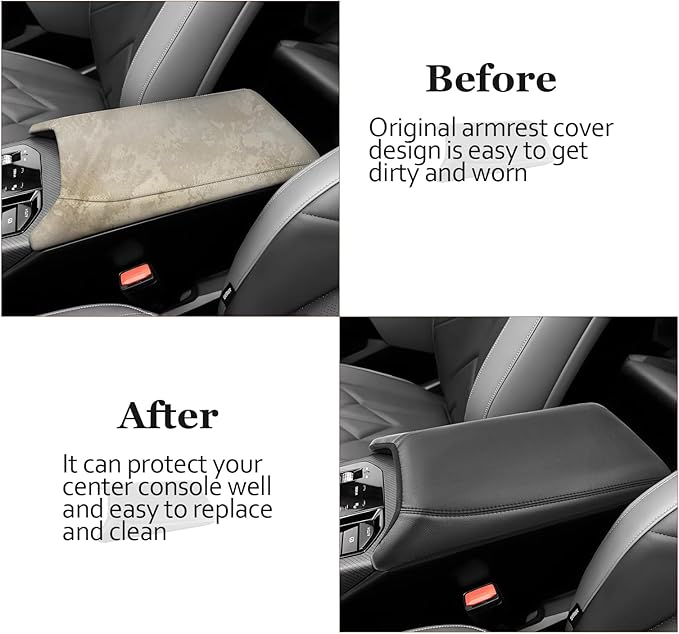 SKTU for 2025 2026 BMW X3 Center Console Cover for 2025 2026 BMW X3 Armrest Cover BMW X3 2025 2026 Accessories Seat Box Cover 2025 2026 X3 (30 xDrive/M50 xDrive) Center Console Cushion [Soft, Durable]