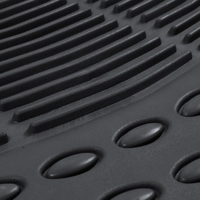 BDK Contour Liners - Original Heavy Duty Rubber Floor Mats for Car SUV Truck & Van - All Weather Protection (Original)