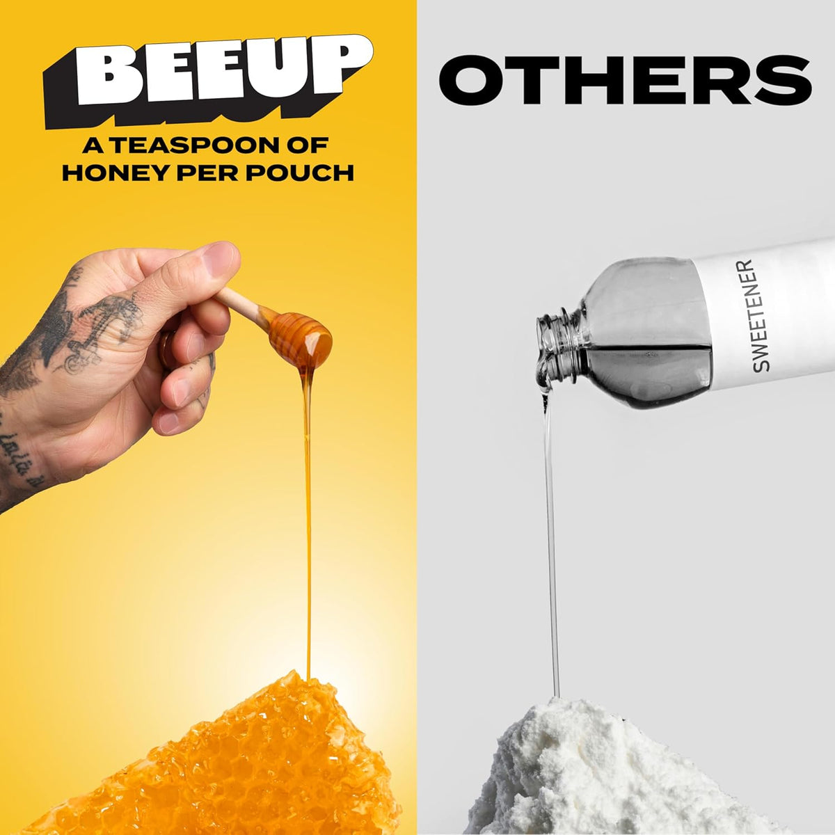 BEEUP Honey Fruit Snacks – With a Teaspoon of Honey in Every Pouch – Dye Free, No Corn Syrup – Individually Wrapped Fruit Snack Packs for School, Sports, Soccer – Very Berry (Pack of 10)