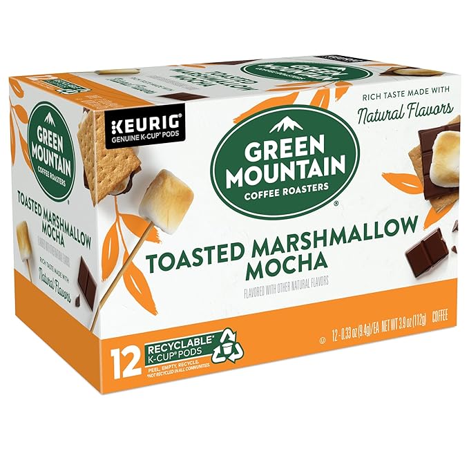 Green Mountain Coffee Roasters Seasonal Selections Toasted Marshmallow Mocha, 72 Count (6 Packs of 12)