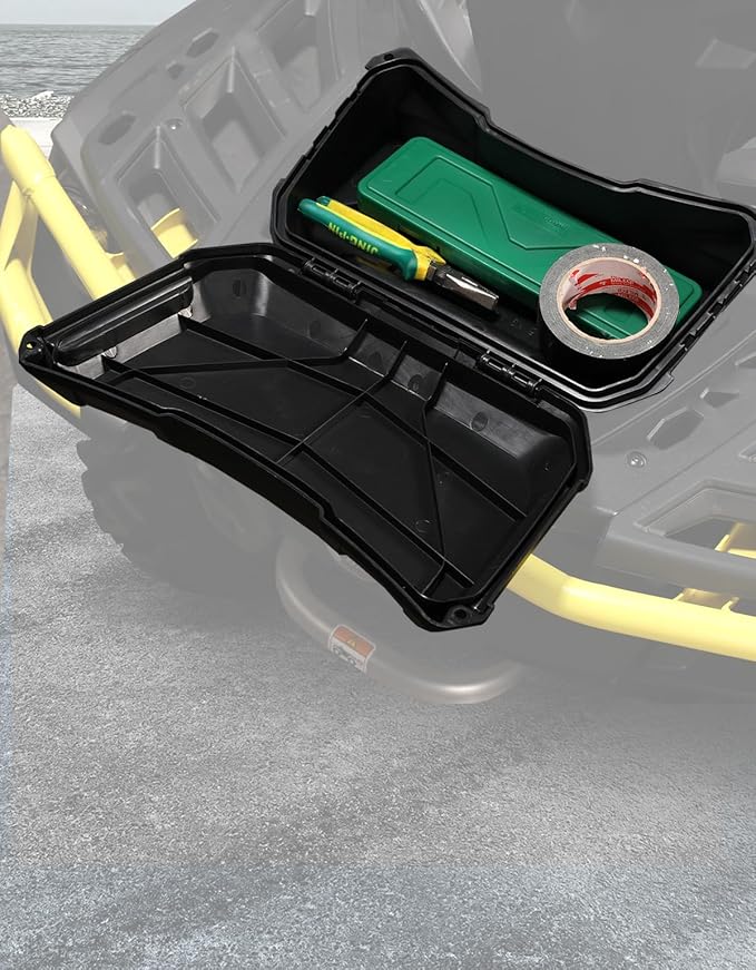 A & UTV PRO ATV Outlander Seat Rack Storage Cargo Box, 2 GAL (7.5L) Front Rear Rack Back Seat Storage Box for Can-Am Outlander G2, G2L L MAX 6X6 Renegade, Replace OEM #708200408