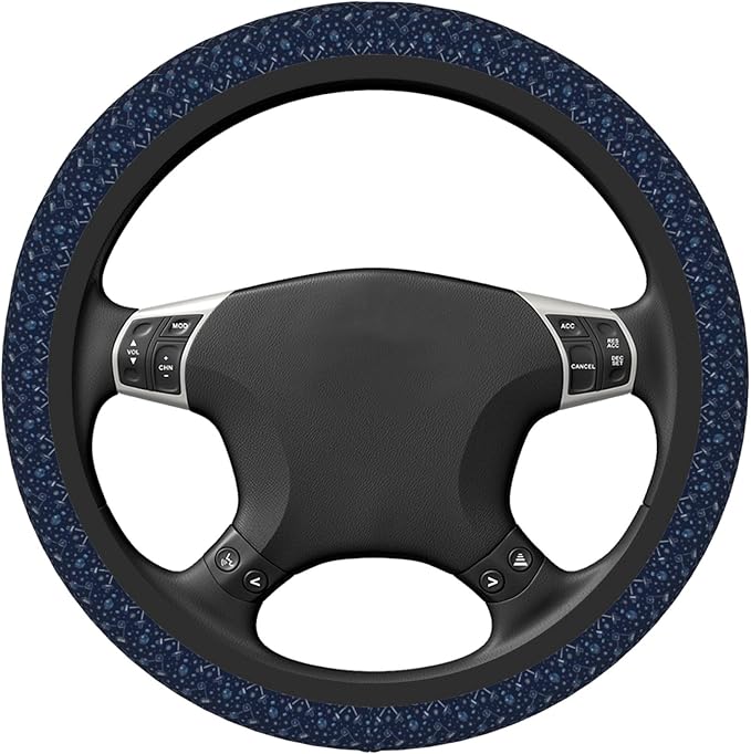 Car Steering Wheel Cover 15 Inch Leather Breathable Universal Auto Steering Wheel Protector Fit Auto Suvs Van Truck - Play Hockey 3