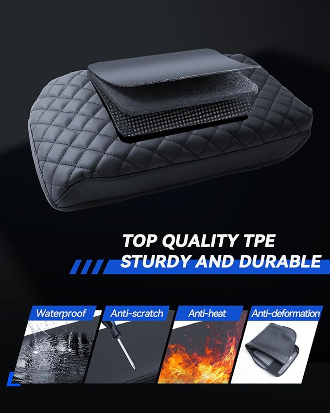 Armrest Cover for Kia Sorento 2026 2025 2024 2023 2022 2021 Accessories Center Console Middle Lid Pad Protector for Car Elbow Rest