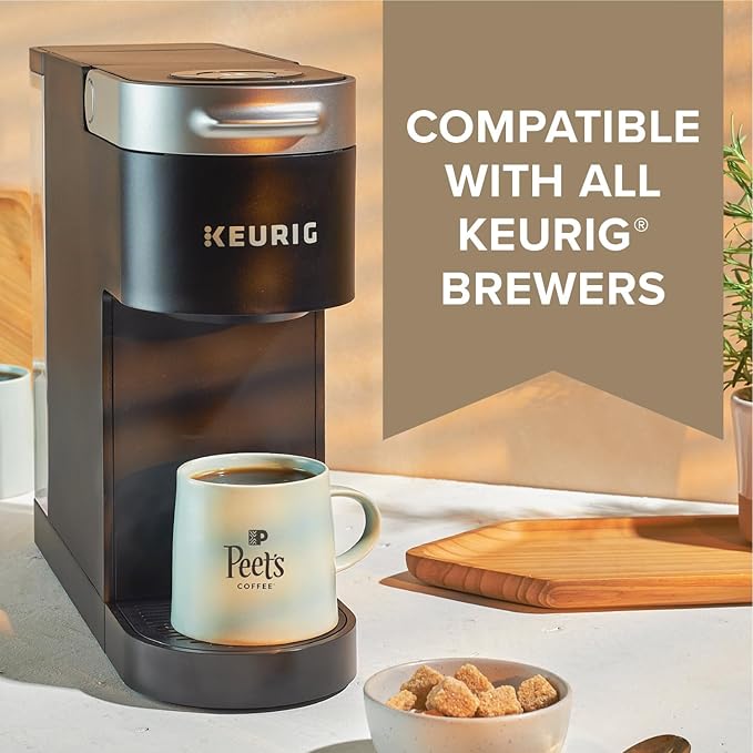 Peet's Coffee, Dark Roast Keurig K-Cup Pods, 100% Arabica Coffee - French Roast 10 Count (1 Box of 10 Pods)