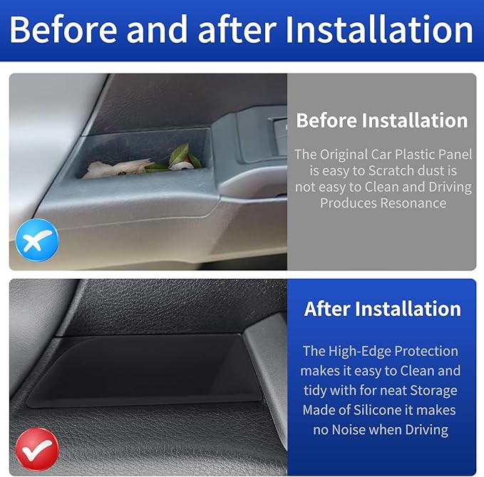 Car Door Container for 2016-2023 Toyota Tacoma Car Door Pocket Tray Silicone Storage Bag Interior Modification Accessories (Car Door Storage Box)