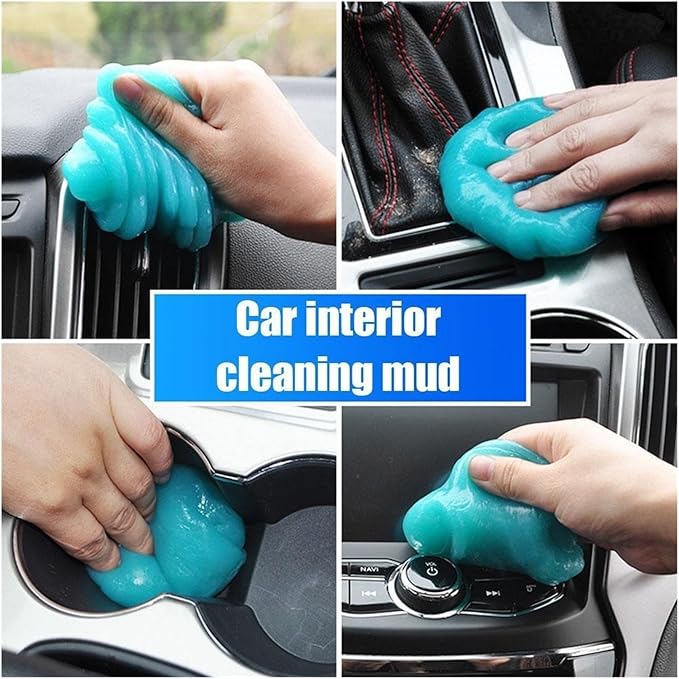 160g Car Cleaning Gel - Multifunctional Slime for Air Vents, Outlets, and Keyboards - High Efficiency Remover for Car Interior and Home Use(I)