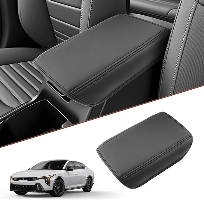 SKTU for 2026 Kia K4 Hatchback Center Console Cover for 2025 2026 Kia K4/ 2026+ Kia K4 Hatchback Armrest Cover Kia K4 2025 2026 Accessories Soft Console Cushion 2026 K4 Hatchback Seat Box Pad