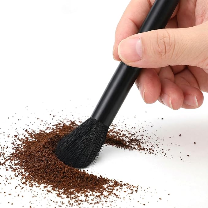 2 Pack Coffee Grinder Cleaning Brush Dusting Espresso Brush Accessories Cleaner Barista Brush Machine Cleaning Brush for Bean Grain Kitchen Home