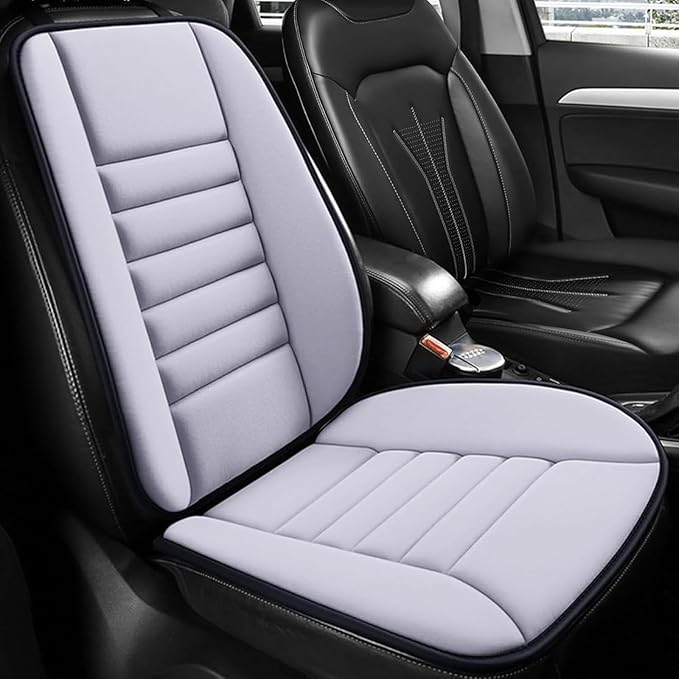 ‌Car Seat Cushion Back Support Pillow for Toyota Fj Cruiser 2007-2014, Ergonomic Pain Relief Cushion, Memory Foam Lumbar Support for Driving, Adjustable & Washable Auto Pad, Gray