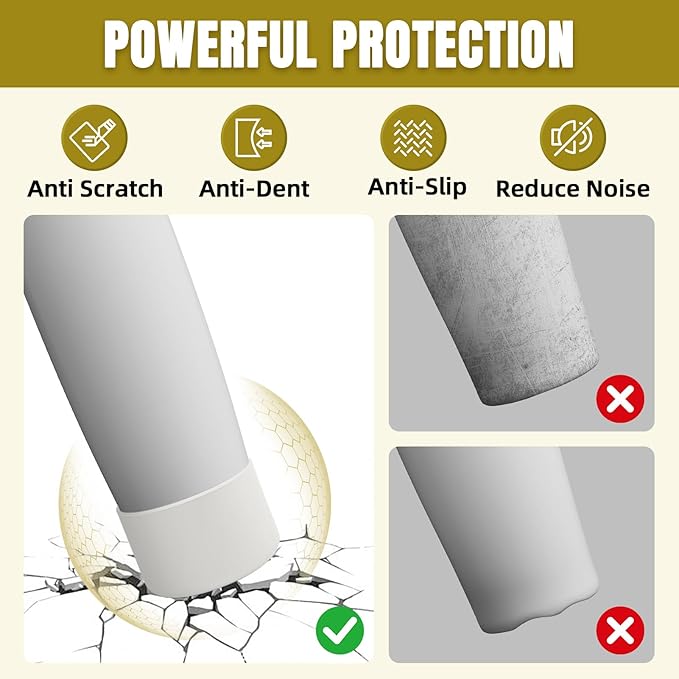 2PCS Silicone Boot Compatible with Owala 30oz & 40oz FreeSip Sway Bottles & Tumblers, Protective Anti-Slip Bottom Cover Sleeve for Freesip Sway Tumbler