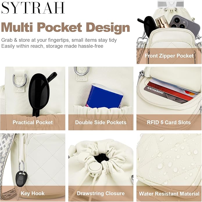 Water Bottle Bag Crossbody，Insulated Water Bottle Purse Crossbody Water Bottle Holder with Strap 40 oz