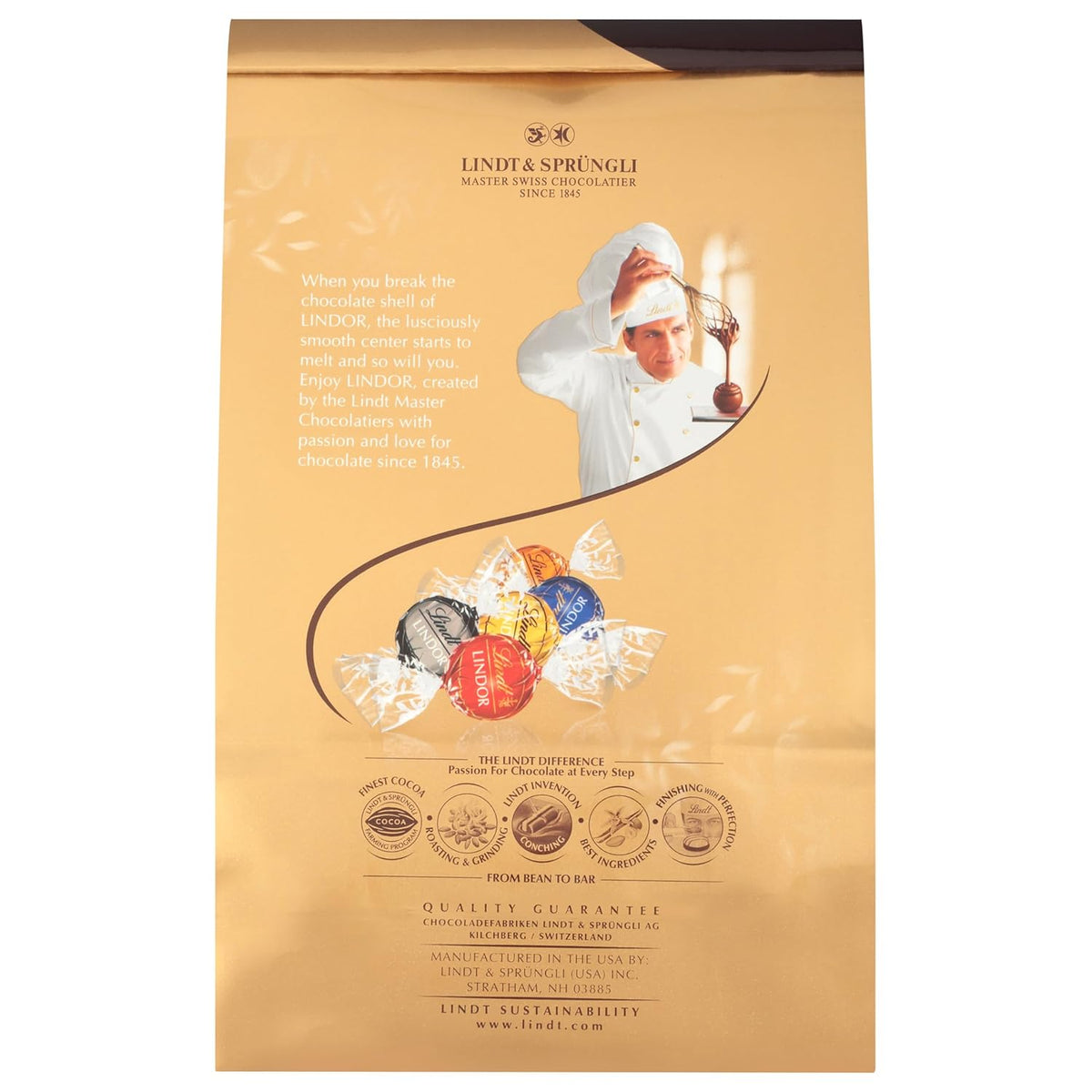 lindt assorted chocolate candy truffles, 15.2 oz, assorted flavors, gourmet, kosher