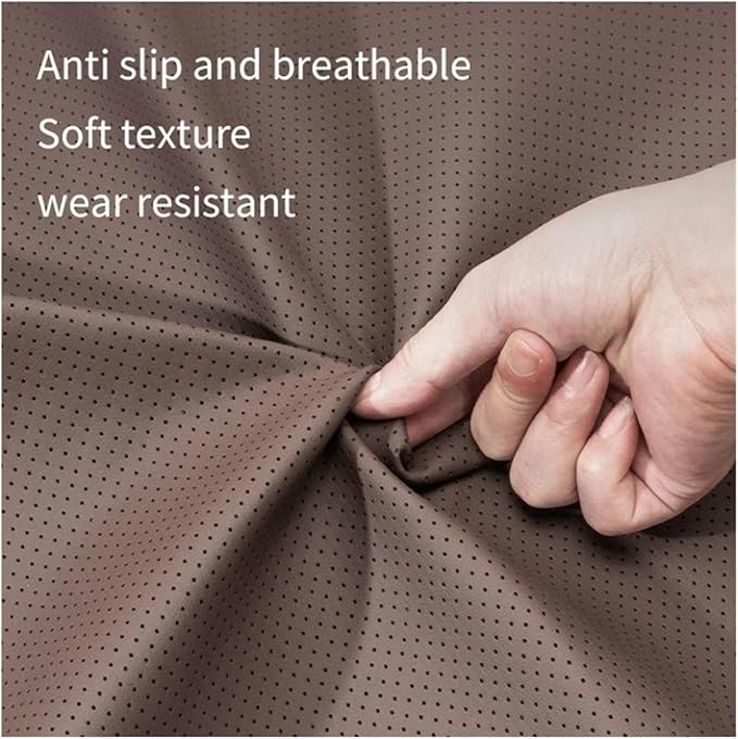 1/2PCS PU Leather Car Neck Pillow & Lumbar Support Cushion, Breathable Universal Seat Headrest Waist Pad, Soft Support Cushion for Daily Driving and Travel(D Style)