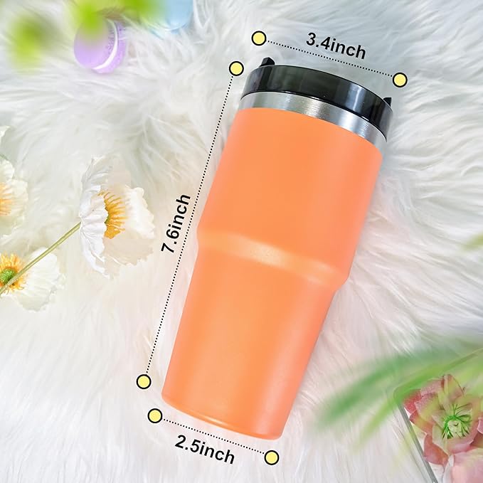 20 oz Tumbler Stainless Steel Tumblers,Reusable Double Wall Vacuum Insulated Coffee Mug for Home, Office, Outdoor Works Great for Ice Drinks and Hot Beverage(Pink)