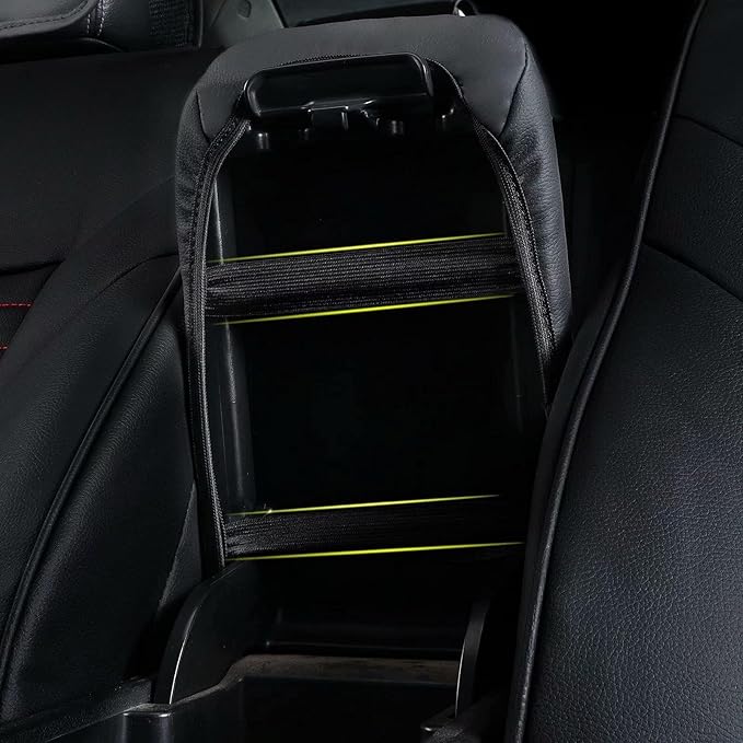AOMSAZTO Armrest Covers for 2010-2013 Mazda Mazda3 Black