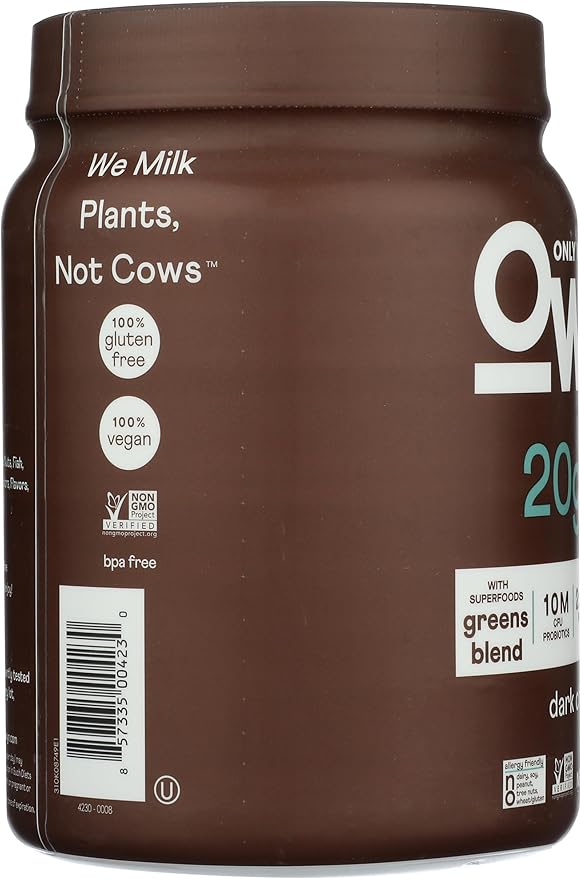 OWYN Only What You Need Plant-Based Protein Powder, Dark Chocolate, 1.17 lbs