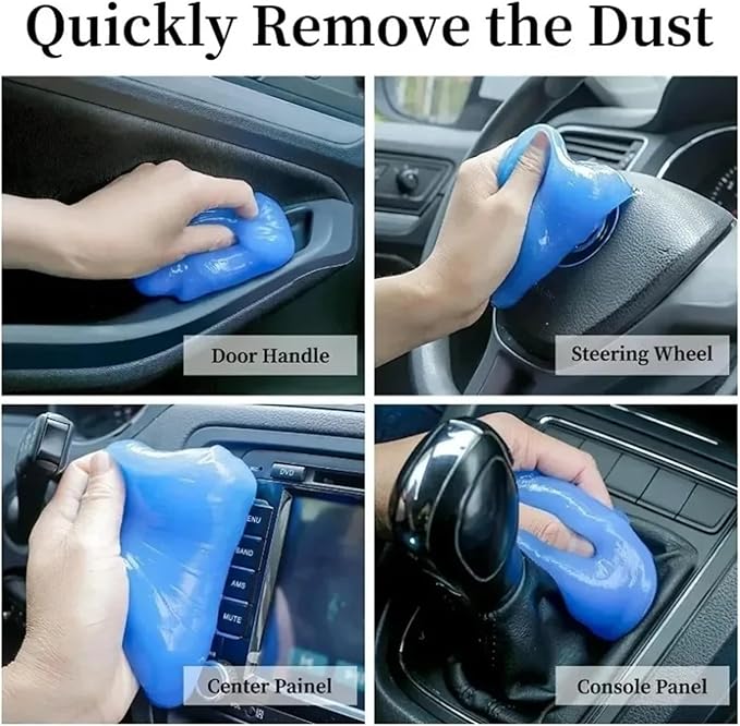 Car Cleaning Gel - Reusable Interior Detail Putty for Cars, Keyboards, and Notebooks - Magic Cleaning Gel for Effective Dirt Removal(1pc)