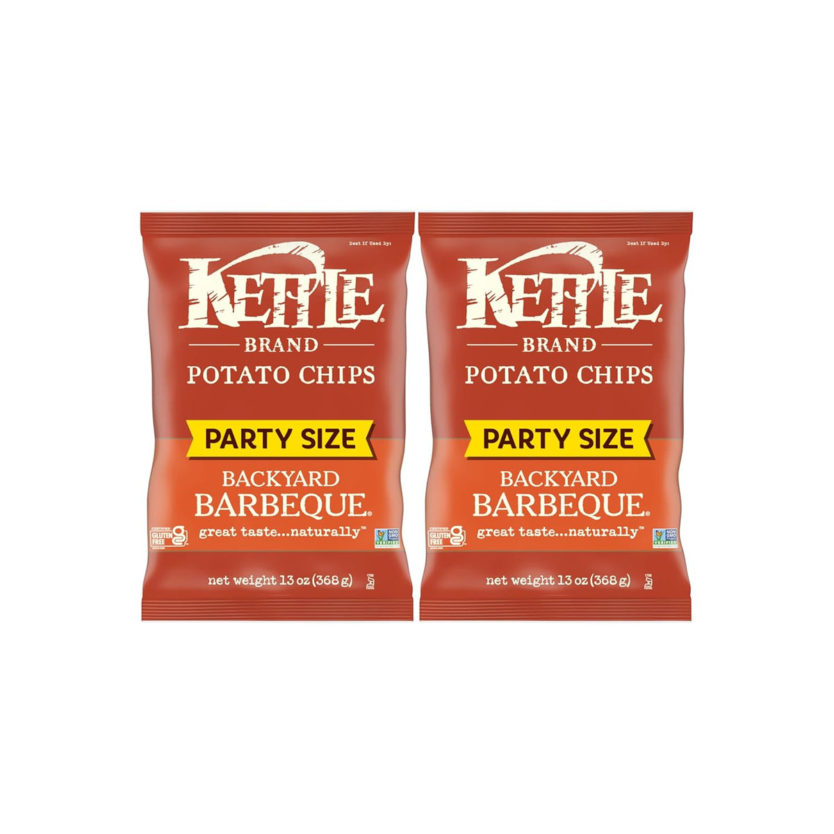 Kettle Brand Backyard Barbeque Kettle Potato Chips, Gluten-Free, Non-GMO, 7.5 oz Bag
