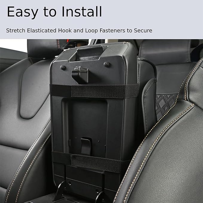 Car Center Console Cover for Hyundai Tucson 2021-2024, Leather Armrest Cushion Protector Pad with Tissue Box Holder Storage Pockets Cup Holder Phone Slot, G/Orange