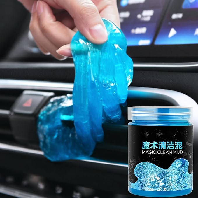 Car Cleaner Gel - Car Slime Cleaner Dust Cleaning Gel | Auto Interior Cleaning Slime | Eco-Friendly Non-Abrasive Auto Mud for Interior Leather Care Windshield Tire Maintenance Convertible Top Care