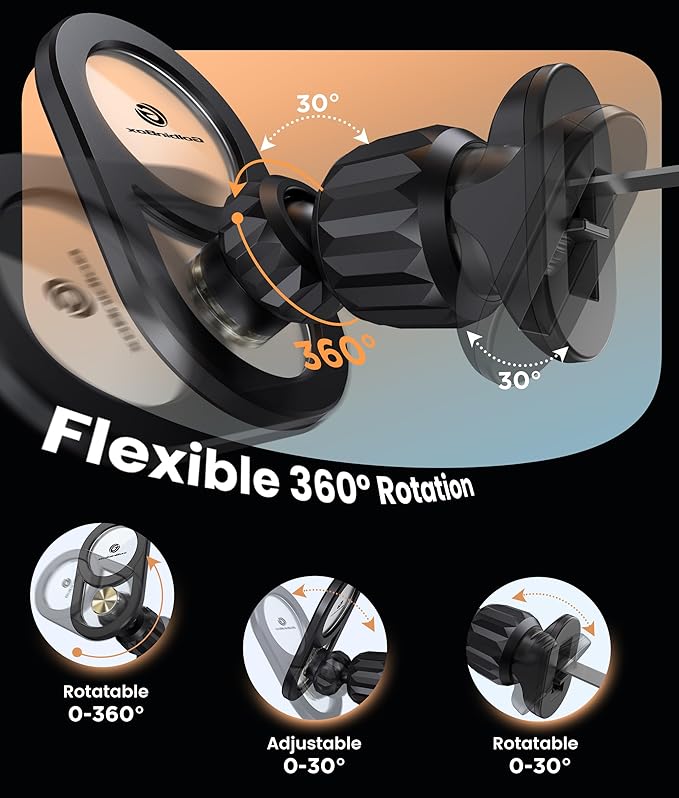 GolbinBox for Magsafe Car Mount, [17*N55 Strong Magnets] 2-in-1 Magnetic Car Phone Holder for Air Vent or Dashboard, 360° Rotation Car Accessories for Women Men for iPhone 17 16 15 14 Pro Max Samsung