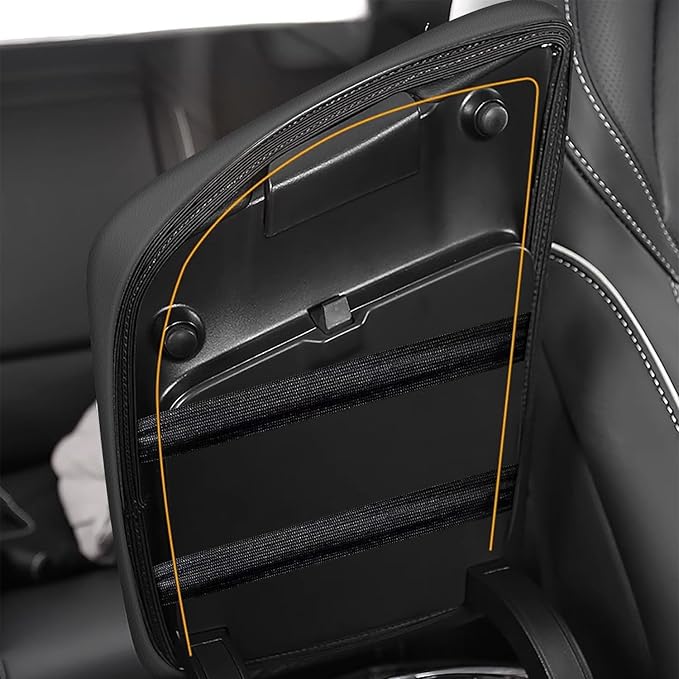 AOMSAZTO Console Covers for 2018-2022 Volvo XC60 Black with red Stiches