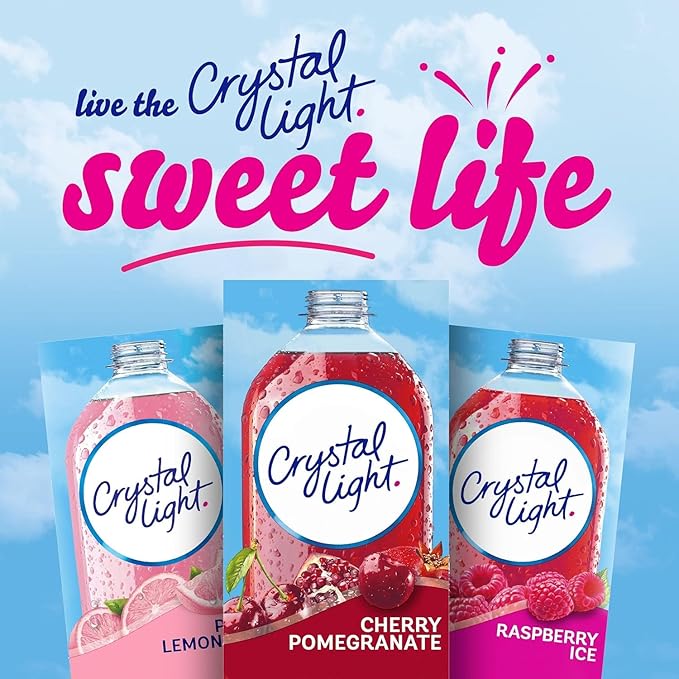 Crystal Light On The Go Antioxidant, Natural Cherry Pomegranate, 10-Count Boxes (Pack of 3)