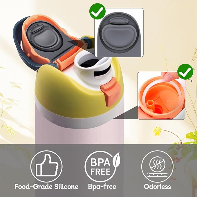 6 Sets Replacement Seal Gasket Stoppers for Owala Freesip 16oz 32oz Cap Mouth,Silicone O Sealing Ring Parts Water Bottle Top Lid Accessories for Owala Freesip 16/19/24/32/40oz（6 colors 1
