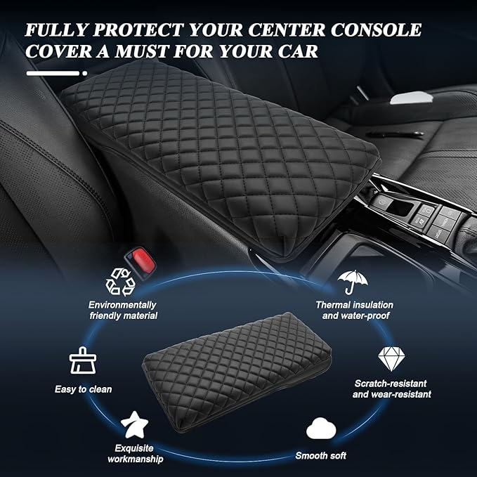 BIBIBO for 2025 2026 Toyota Camry Center Console Cover 2025 2026 Toyota Camry Console Lid,2025 Camry Arm Rest Pad Seat Box Cover,Toyota Camry Interior Accessories 2025 Camry Arm Rest Cover 2025 Camry
