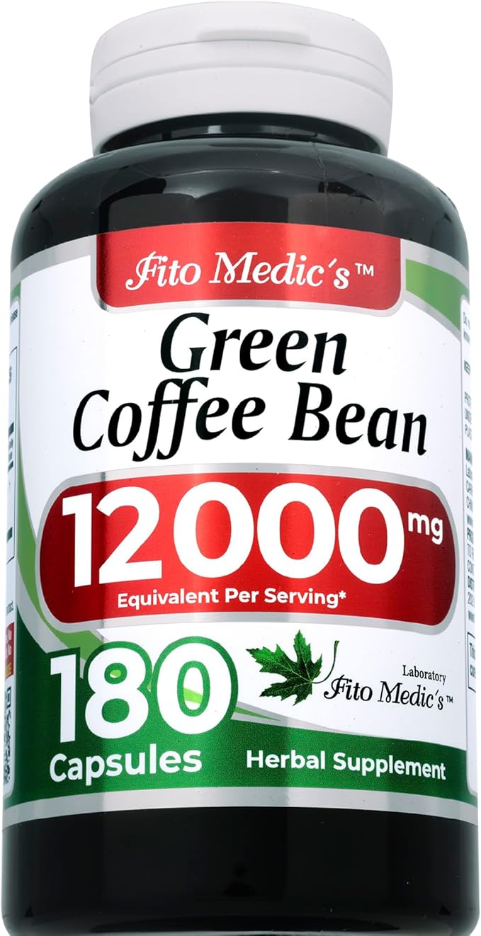 FITO MEDIC'S Lab | Green Coffee Bean Extract | Green Coffee Beans | 180 Capsules