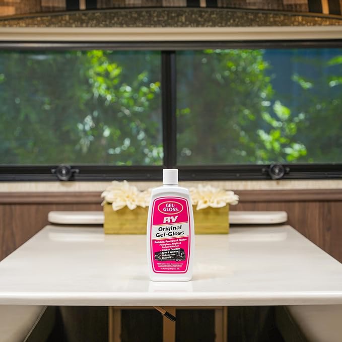 Kitchen & Bath Polish w/Carnauba Cleaner Wax Formulation for a Protective Coating - Removes Water Spots, Light Scratches & Stains While Restoring Color & Shine,16 oz.