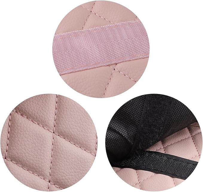Trunk Organizer for Car,Foldable Car Organizer Back Seat,Tool Storage Organizer for Suv,Car Trunk Organizer and Storage for Sedan (Leather-Pink, 19.9 inch*9.5 inch)