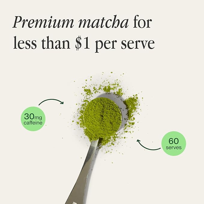 Morning Made Strawberry Flavoured Ceremonial Grade Matcha Powder | 10.6oz (300g) Resealable Tin | 60 Servings Premium Japanese Green Tea | Sweetened with Organic Sugar | Rich in Antioxidants & Energy Boosting