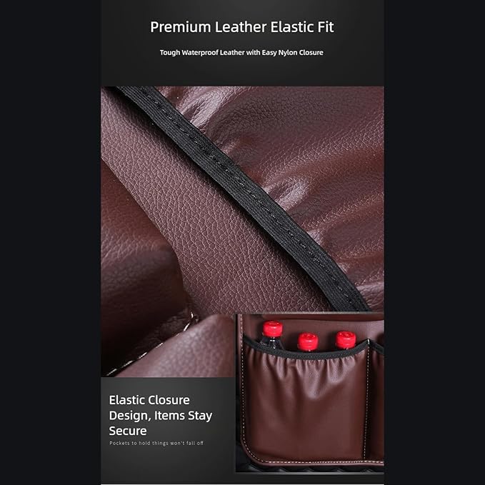 PU Cloth Automotive Organizers Quick Installation Hanging Pocket Fabric Storage Bag for Trip Storage Bag