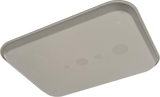 Carlisle FoodService Products Cafe Plastic Fast Food Tray, 14" x 18", Gray (Pack of 2)