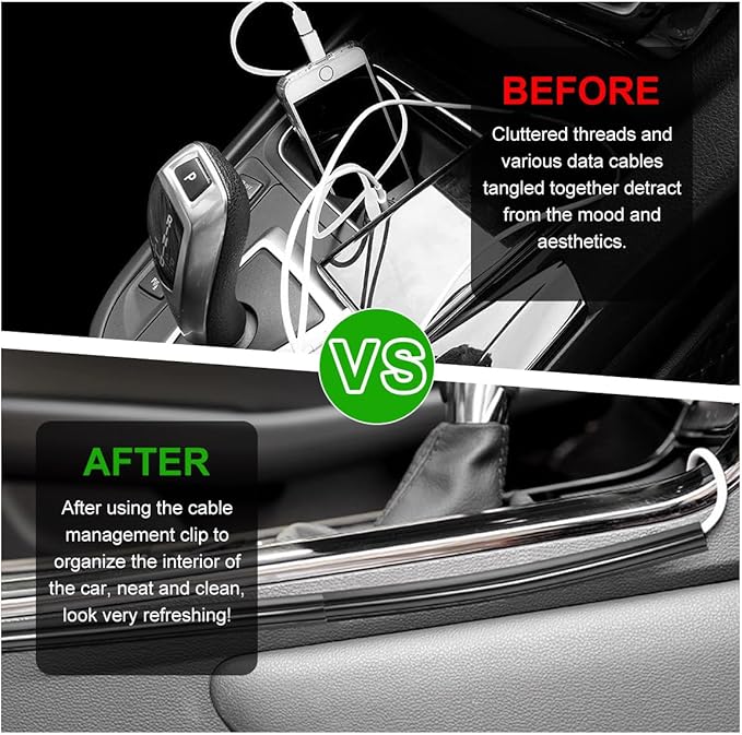 8 PCS Car Concealed Wire Sleeve, PVC Automotive Split Sleeving Wire Cord Organizer, Self-Adhesive Tubing Cable Hidden Protector, Universal Interior Car Accessories