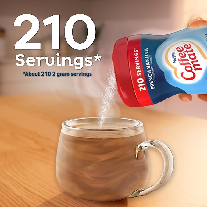 Coffee-mate French Vanilla Powdered Coffee Creamer, 15-Ounce Packages (Pack of 6)