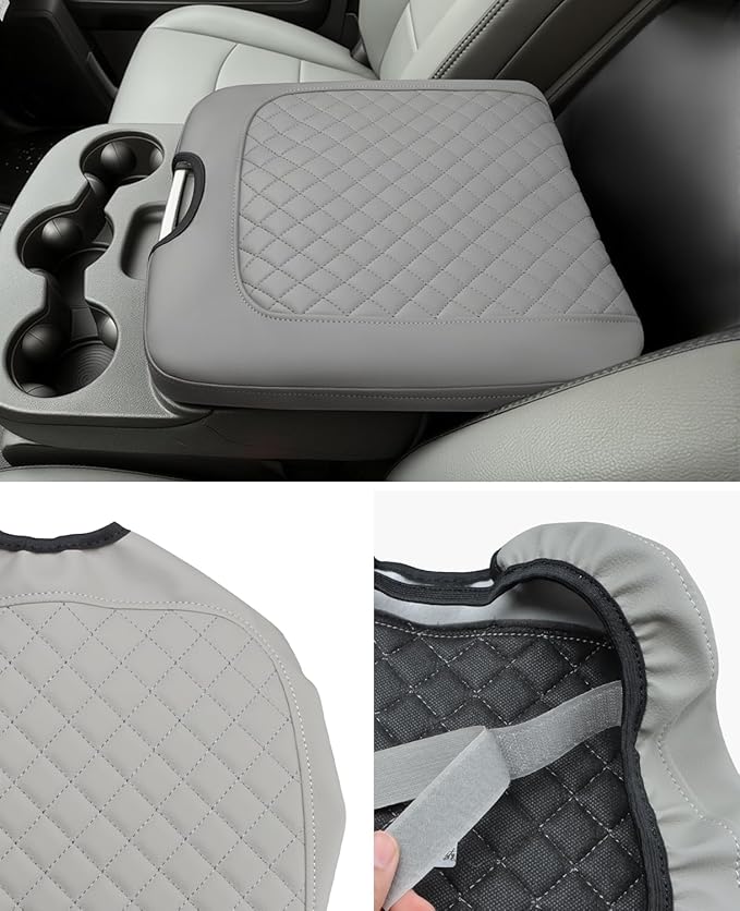 INTGET Center Console Cover for 2013-2018 Dodge Ram 1500 2500 3500 & 2013-2026 Ram 1500 Classic/2500/3500 Accessories Interior Middle Armrest Arm Rest Cushion Protector(Fit for Jump Seat Console)