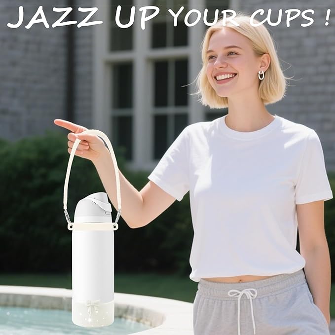 Silicone Bow Boot Water Bottles Accessories for Owala 32 oz WaterBottles