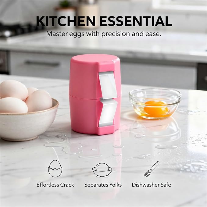 BOSREROY 3pcs Stainless Steel Egg Opener, Eggs Smell Opener Egg Cracker Tool Suitable For Hard Boiled Eggs Great For Home Kitchens