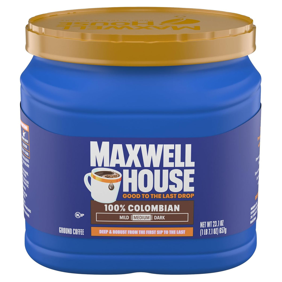 Maxwell House 23.1oz Ground Coffee Medium 100% Colombian Roast