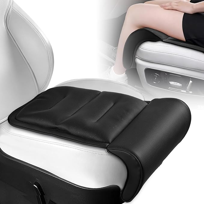 Car Seat Leg Extender Support Cushion, Memory Foam Driver Leg Rest Pad for Long Drives, Car Seat Extender Gap Filler for Knee & Thigh Support, Universal Fit for Car Office Chair Recliner