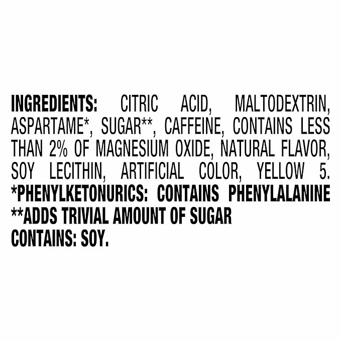 Crystal Light On The Go Energy Citrus, 10 Count (Pack of 12) - Packaging May Vary