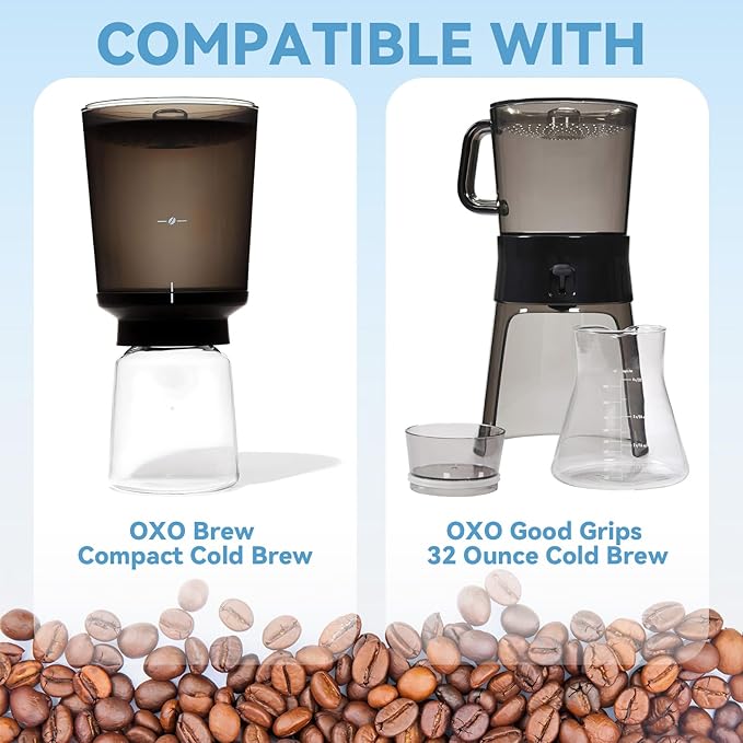 2 PCS Reusable Coffee Filters Compatible with OXO Cold Brew Coffee Maker & OXO Good Grips 32 Ounce Cold Brew Coffee Maker
